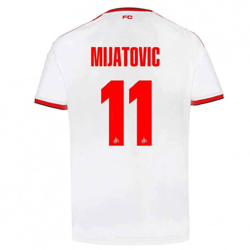 Danxen Herren Luca Mijatovic #11 Weiß Rot Schwarz Heimtrikot Trikot 2026/27 T-Shirt