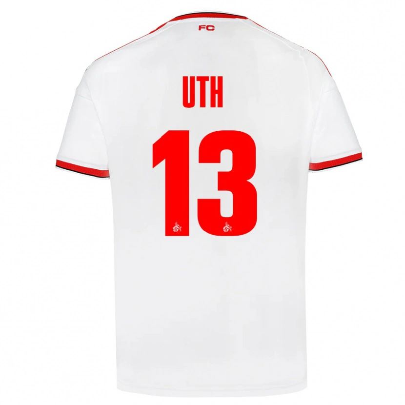 Danxen Herren Mark Uth #13 Weiß Rot Schwarz Heimtrikot Trikot 2026/27 T-Shirt
