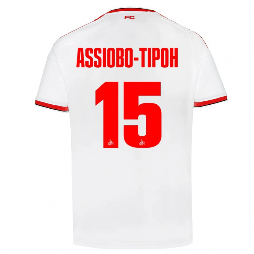 Danxen Herren Elfried Assiobo-Tipoh #15 Weiß Rot Schwarz Heimtrikot Trikot 2026/27 T-Shirt