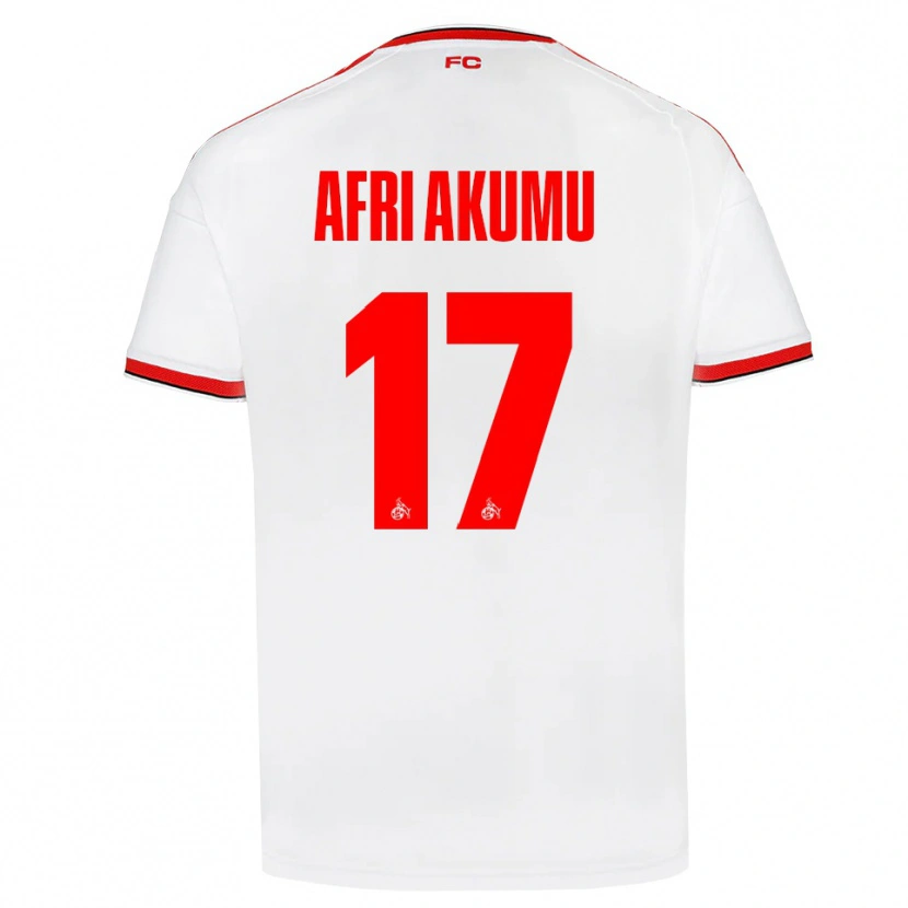 Danxen Herren Maik Afri Akumu #17 Weiß Rot Schwarz Heimtrikot Trikot 2026/27 T-Shirt