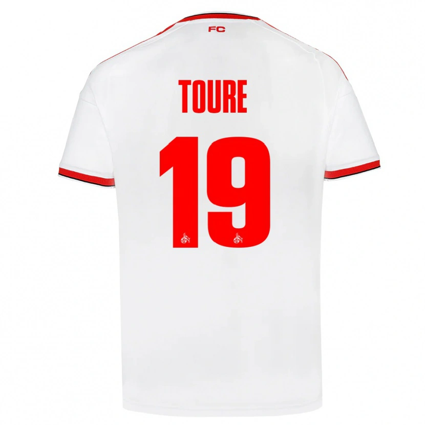 Danxen Herren Safyan Toure #19 Weiß Rot Schwarz Heimtrikot Trikot 2026/27 T-Shirt
