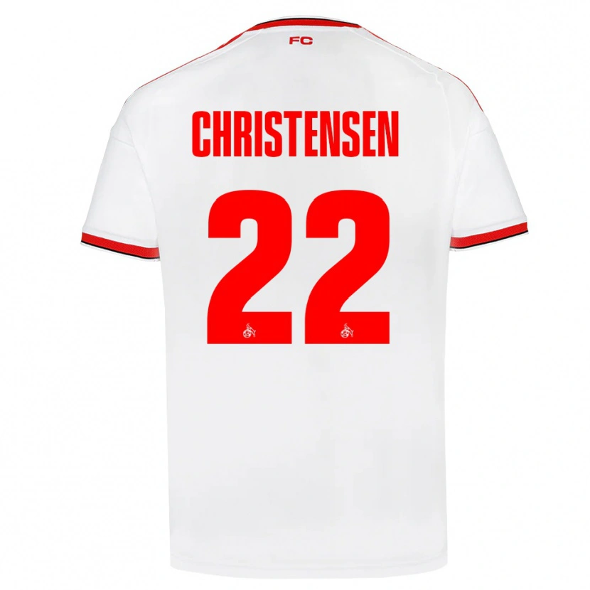 Danxen Herren Jacob Christensen #22 Weiß Rot Schwarz Heimtrikot Trikot 2026/27 T-Shirt