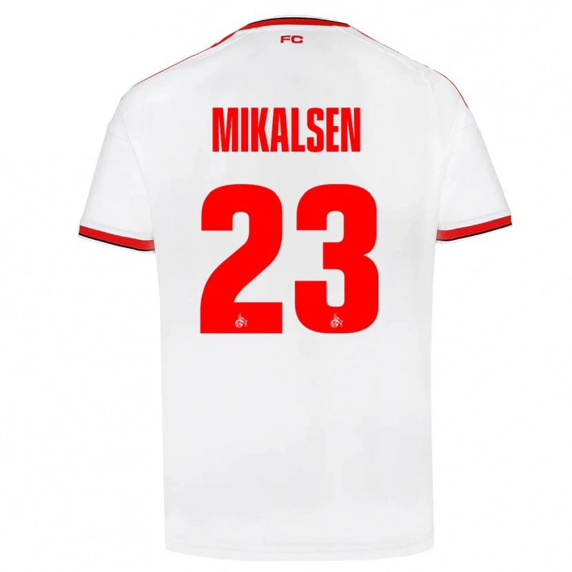 Danxen Herren Aurora Mikalsen #23 Weiß Rot Schwarz Heimtrikot Trikot 2026/27 T-Shirt