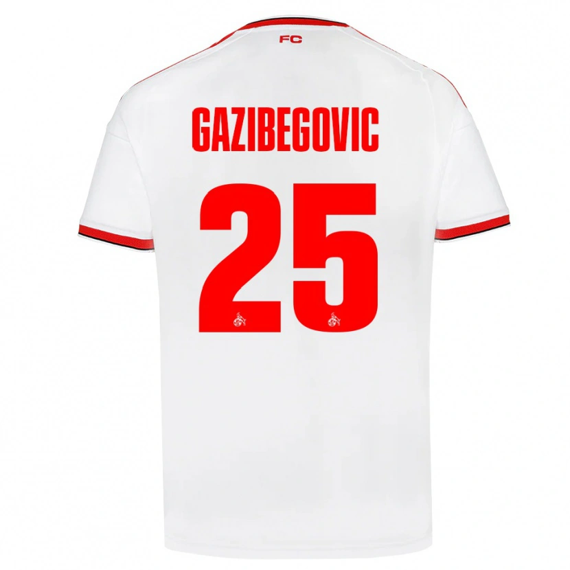 Danxen Herren Jusuf Gazibegovic #25 Weiß Rot Schwarz Heimtrikot Trikot 2026/27 T-Shirt