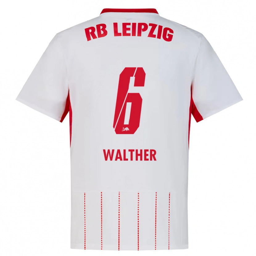 Danxen Herren Mika Walther #6 Rot Weiß Gelb Heimtrikot Trikot 2026/27 T-Shirt