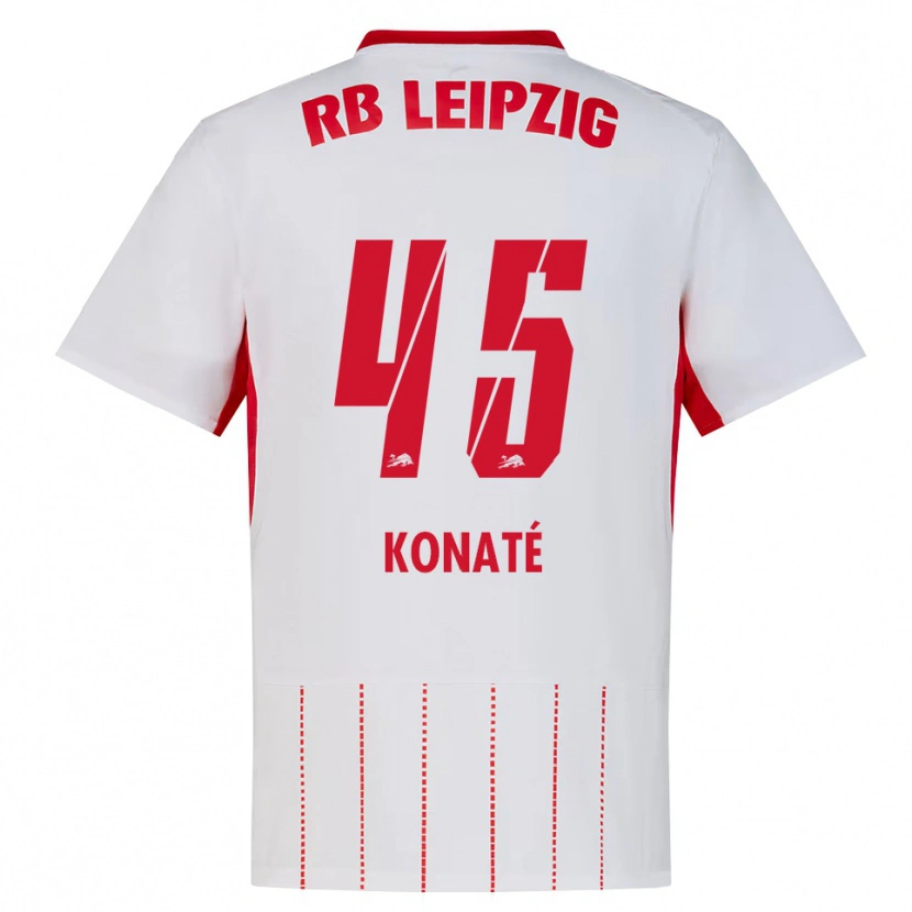 Danxen Herren Samba Konaté #45 Rot Weiß Gelb Heimtrikot Trikot 2026/27 T-Shirt