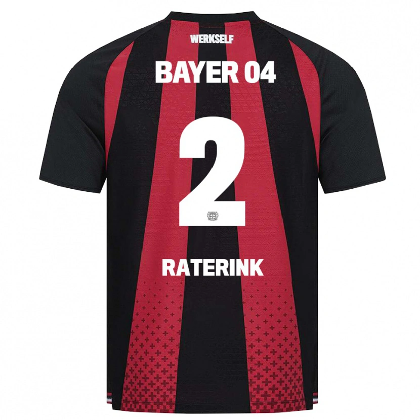 Danxen Herren Othniël Raterink #2 Schwarz Weiß Rot Heimtrikot Trikot 2026/27 T-Shirt