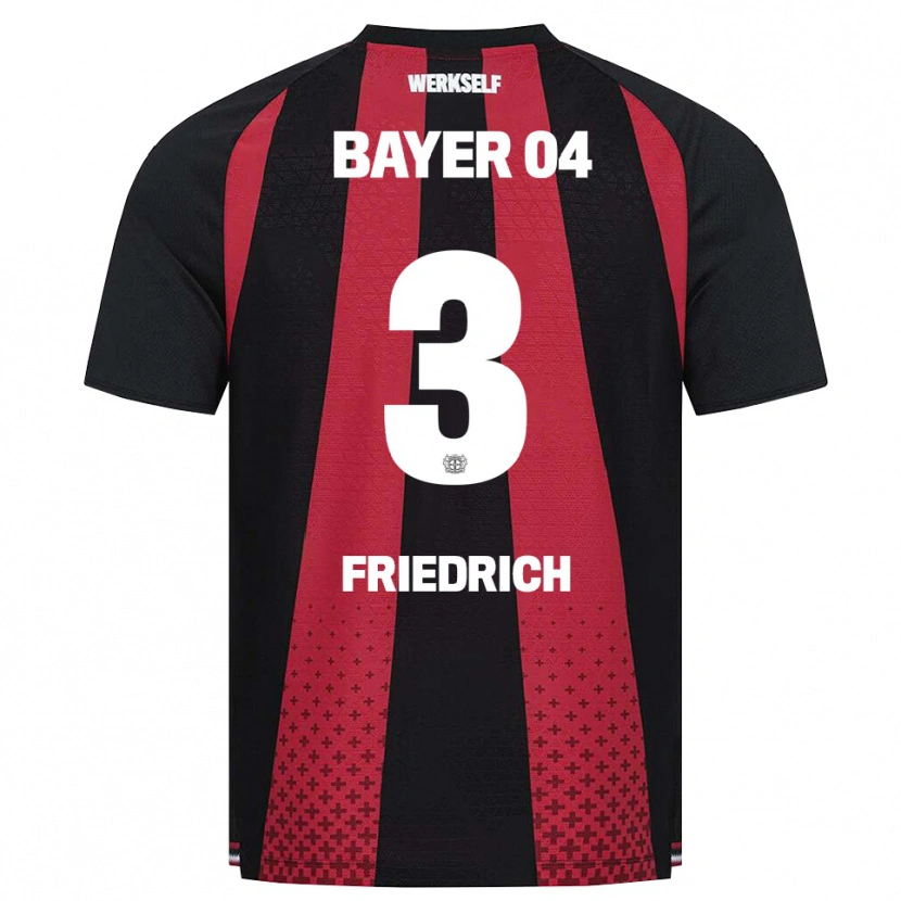 Danxen Herren Melissa Friedrich #3 Schwarz Weiß Rot Heimtrikot Trikot 2026/27 T-Shirt