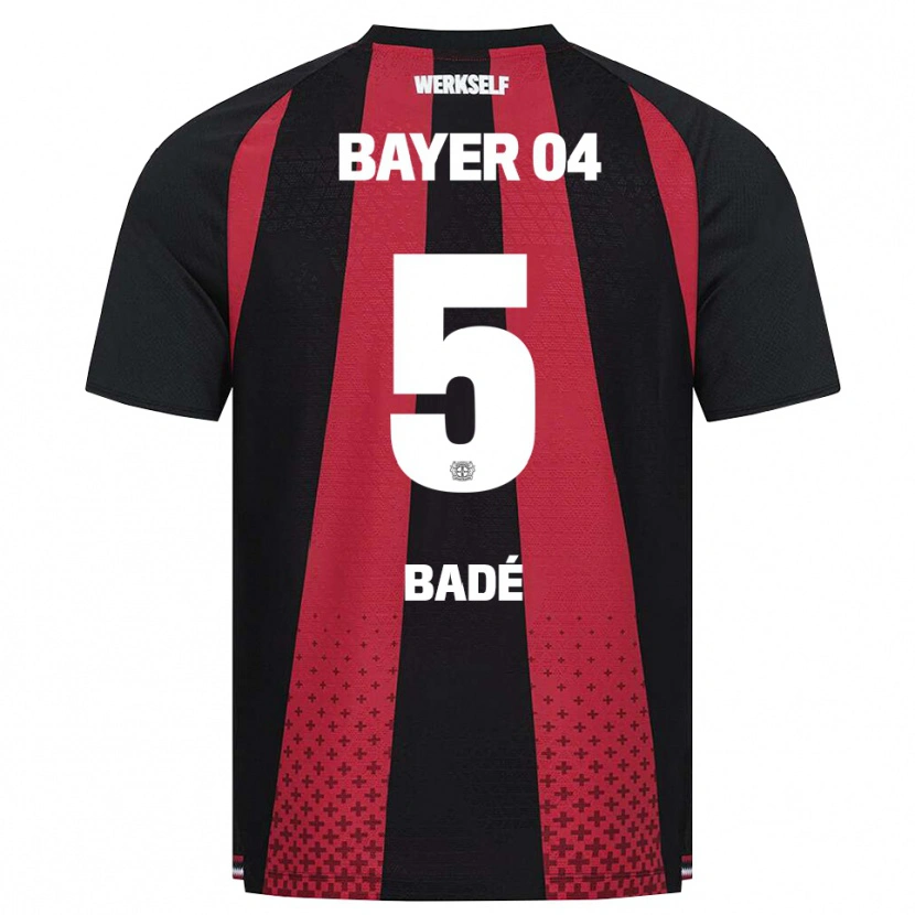 Danxen Herren Loïc Badé #5 Schwarz Weiß Rot Heimtrikot Trikot 2026/27 T-Shirt