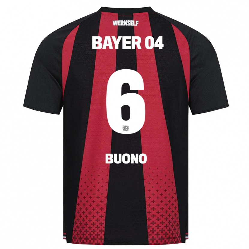 Danxen Herren Francesco Buono #6 Schwarz Weiß Rot Heimtrikot Trikot 2026/27 T-Shirt