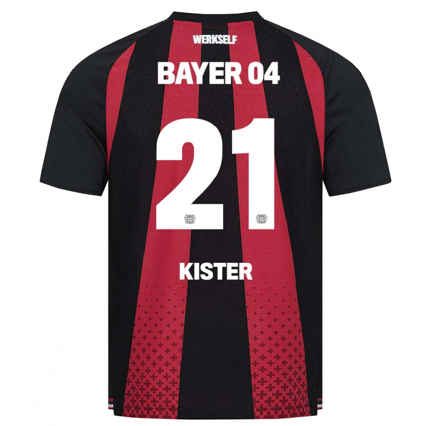 Danxen Herren Akim Kister #21 Schwarz Weiß Rot Heimtrikot Trikot 2026/27 T-Shirt