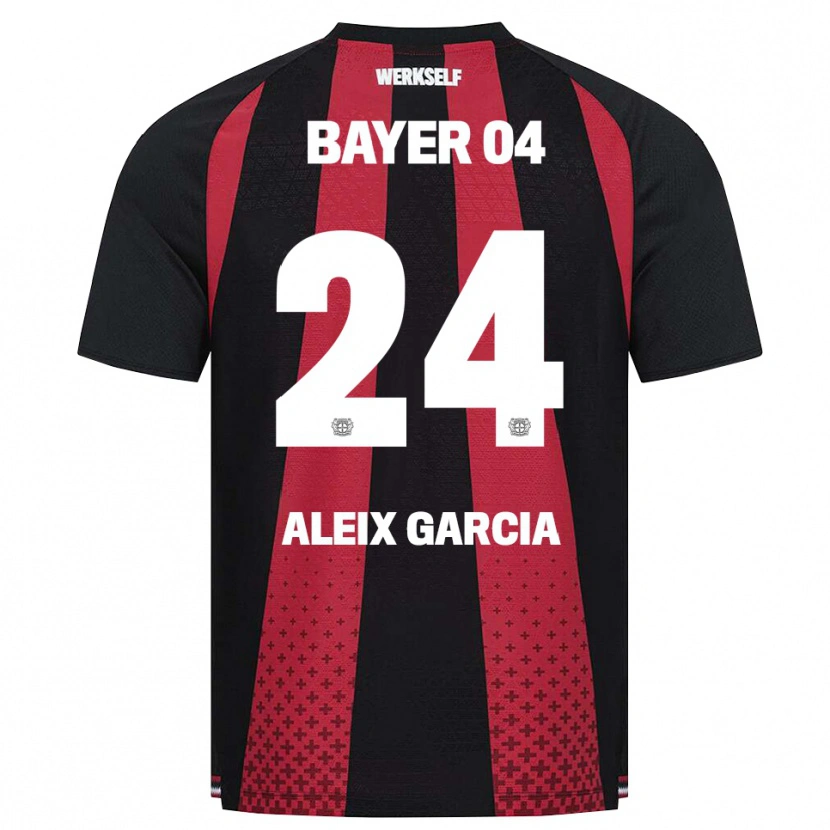 Danxen Herren Aleix García #24 Schwarz Weiß Rot Heimtrikot Trikot 2026/27 T-Shirt