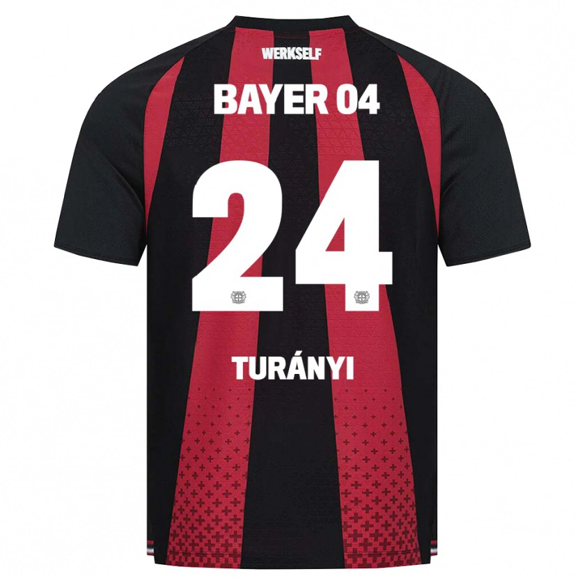 Danxen Herren Lilla Turányi #24 Schwarz Weiß Rot Heimtrikot Trikot 2026/27 T-Shirt