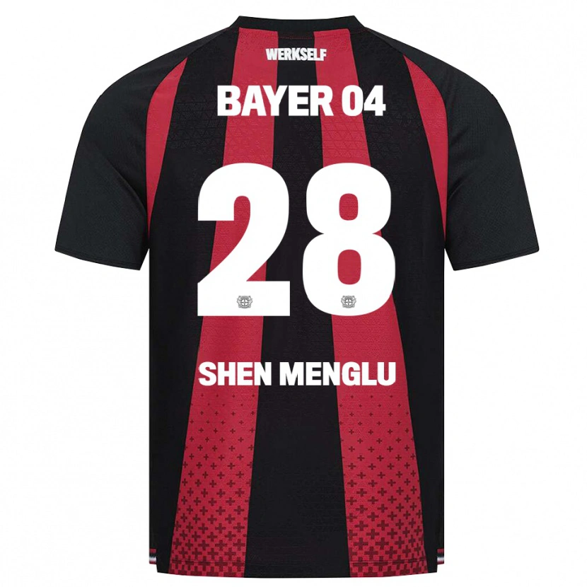 Danxen Herren Shen Menglu #28 Schwarz Weiß Rot Heimtrikot Trikot 2026/27 T-Shirt
