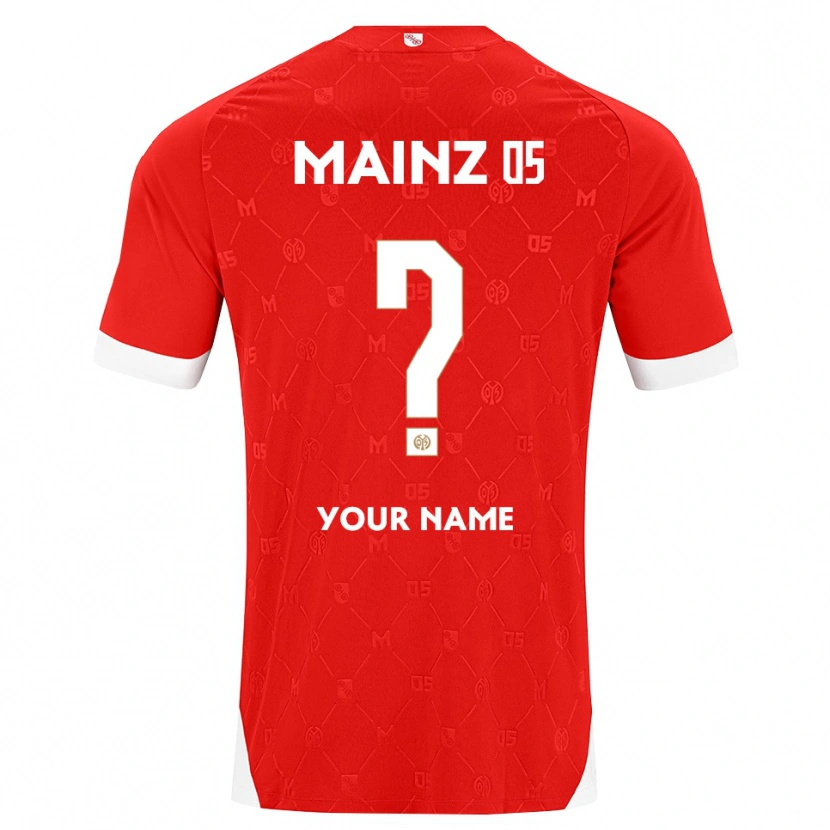 Danxen Herren Ihren Namen #0 Rot Weiß Heimtrikot Trikot 2026/27 T-Shirt