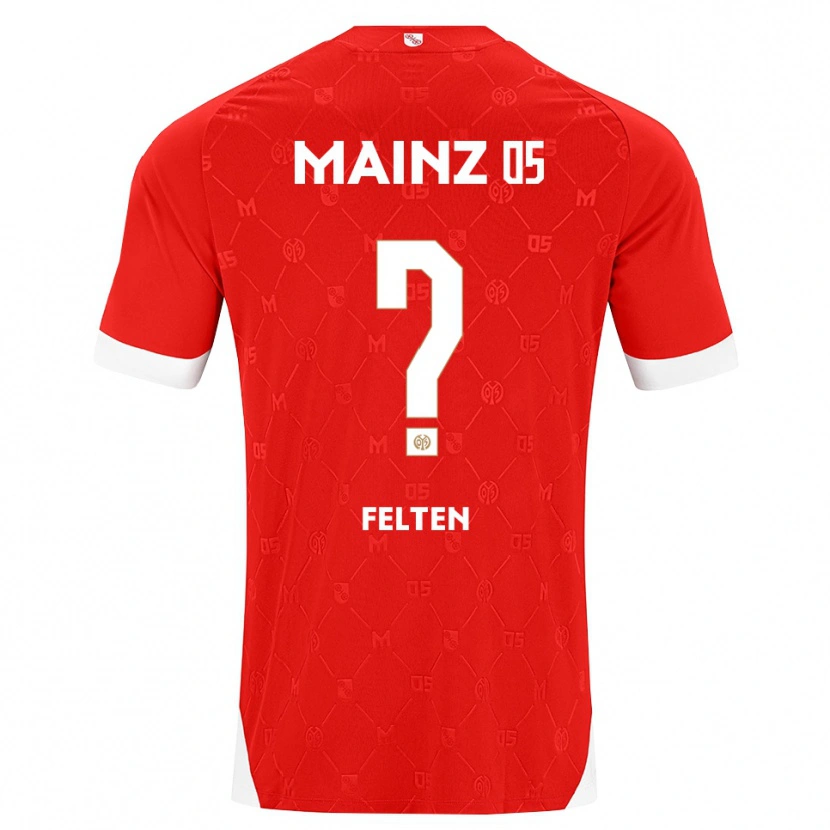 Danxen Herren Christopher Felten #0 Rot Weiß Heimtrikot Trikot 2026/27 T-Shirt