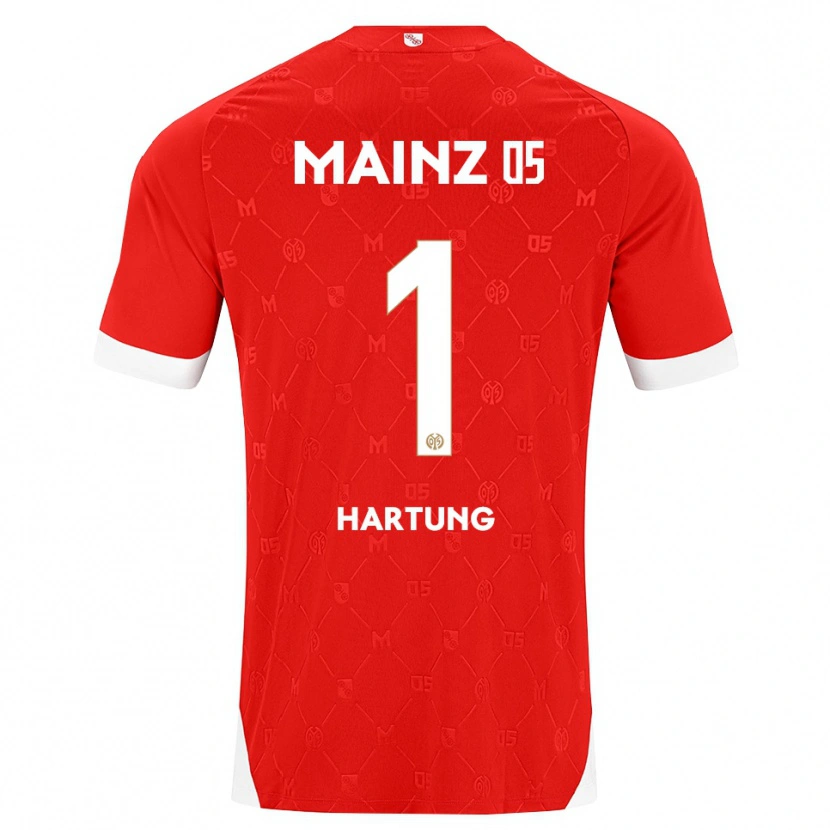 Danxen Herren Nick Hartung #1 Rot Weiß Heimtrikot Trikot 2026/27 T-Shirt