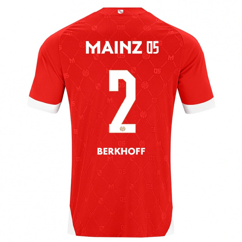 Danxen Herren Jonas Berkhoff #2 Rot Weiß Heimtrikot Trikot 2026/27 T-Shirt