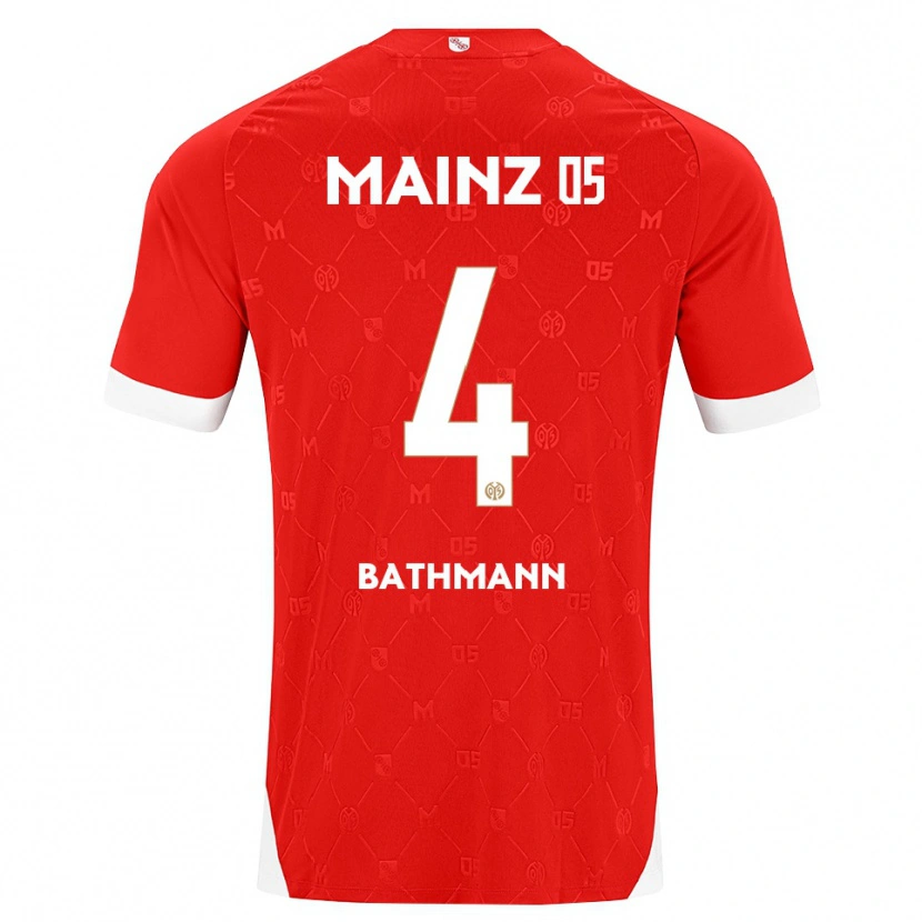 Danxen Herren Kara Bathmann #4 Rot Weiß Heimtrikot Trikot 2026/27 T-Shirt