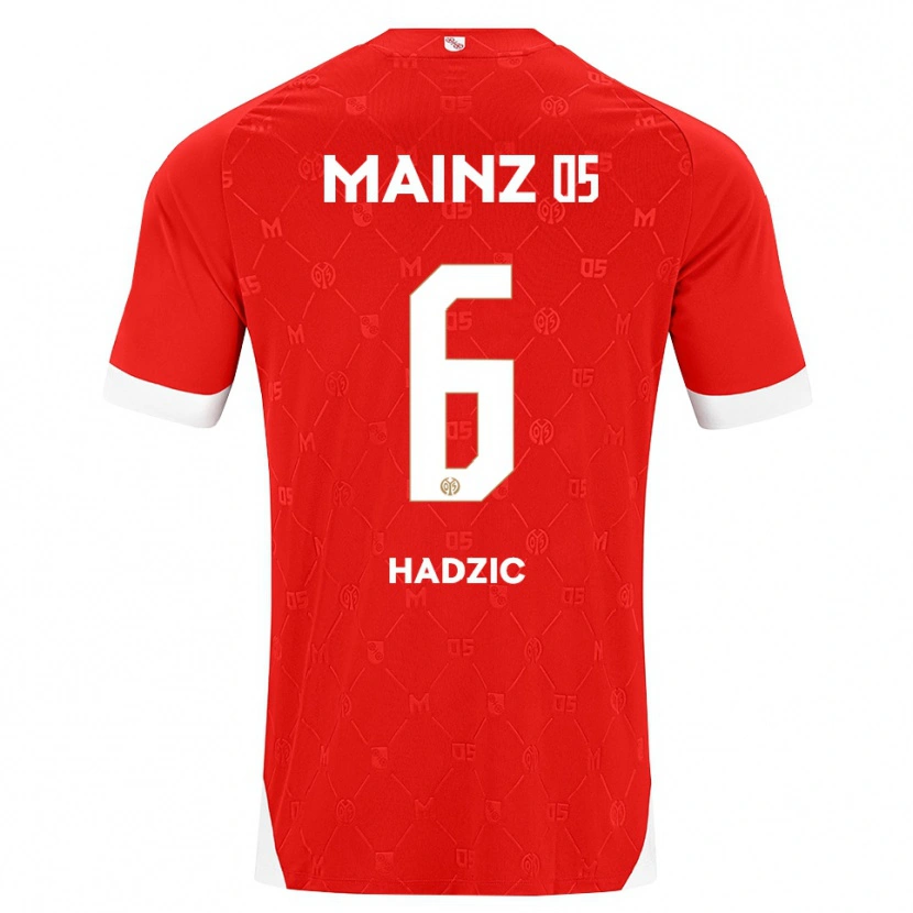 Danxen Herren Zinedine Hadzic #6 Rot Weiß Heimtrikot Trikot 2026/27 T-Shirt