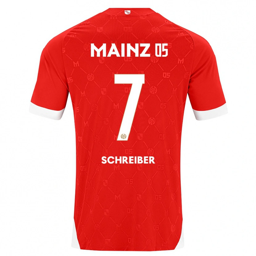 Danxen Herren Max Schreiber #7 Rot Weiß Heimtrikot Trikot 2026/27 T-Shirt