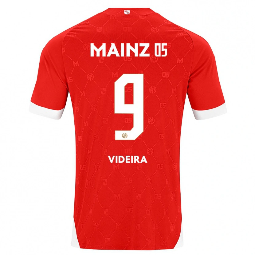 Danxen Herren Jayson Videira #9 Rot Weiß Heimtrikot Trikot 2026/27 T-Shirt