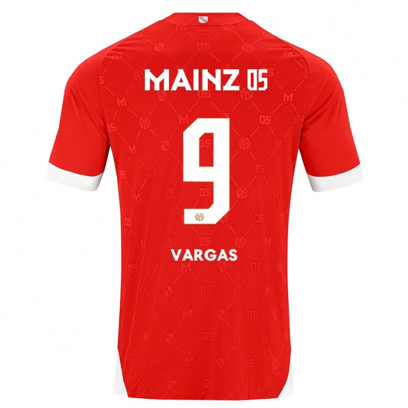 Danxen Herren Nayrobi Vargas #9 Rot Weiß Heimtrikot Trikot 2026/27 T-Shirt