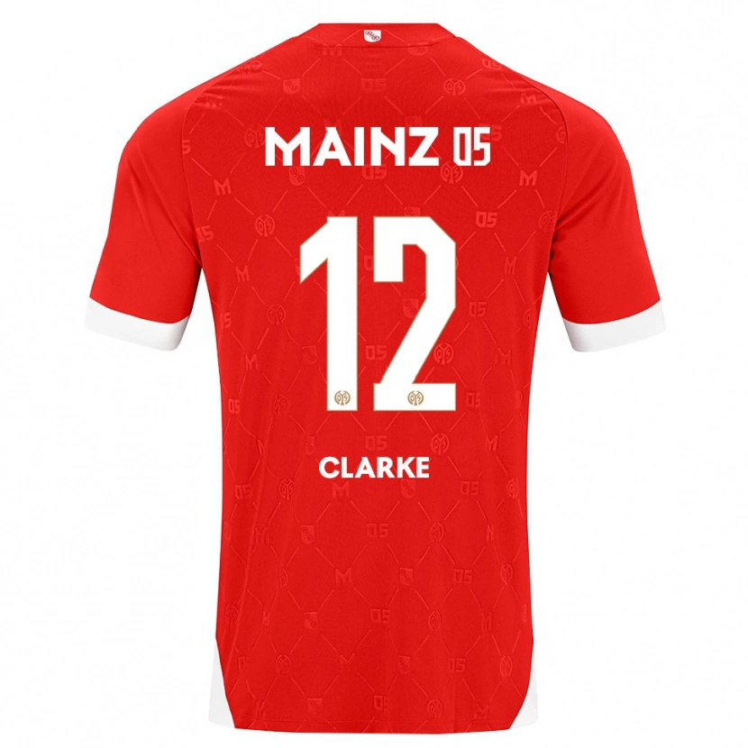 Danxen Herren Sarah Clarke #12 Rot Weiß Heimtrikot Trikot 2026/27 T-Shirt