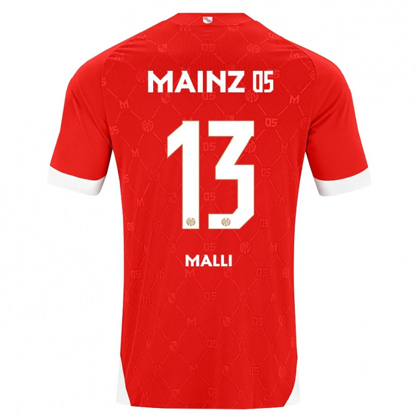 Danxen Herren Yunus Mallı #13 Rot Weiß Heimtrikot Trikot 2026/27 T-Shirt