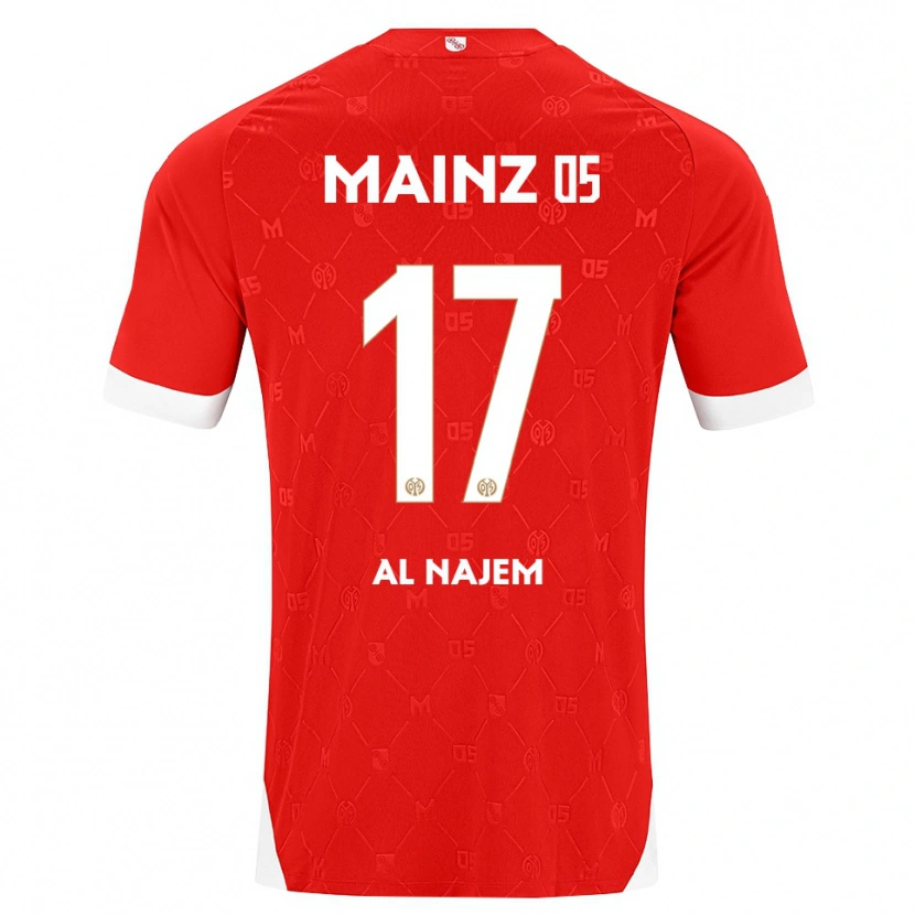 Danxen Herren Salma Al Najem #17 Rot Weiß Heimtrikot Trikot 2026/27 T-Shirt