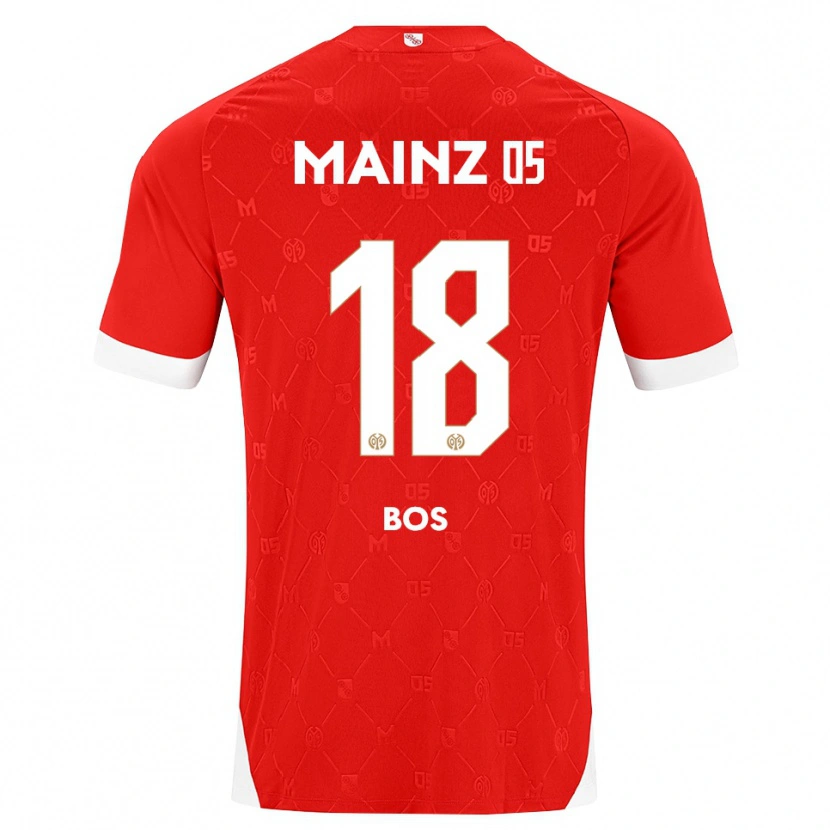 Danxen Herren Kasey Bos #18 Rot Weiß Heimtrikot Trikot 2026/27 T-Shirt