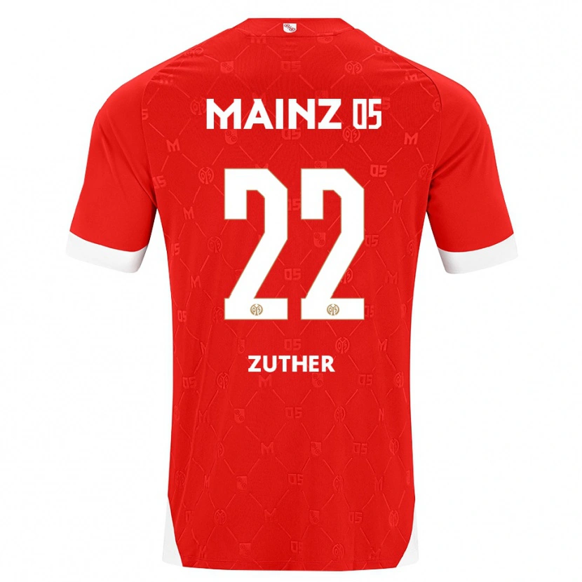 Danxen Herren Pit Zuther #22 Rot Weiß Heimtrikot Trikot 2026/27 T-Shirt