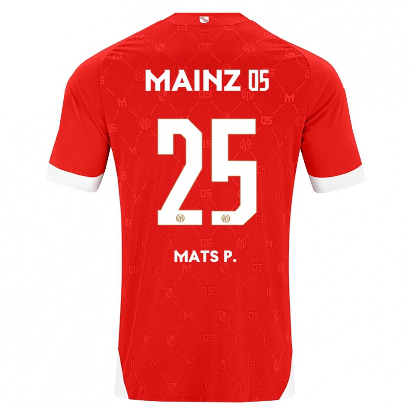 Danxen Herren Mats Preßler #25 Rot Weiß Heimtrikot Trikot 2026/27 T-Shirt