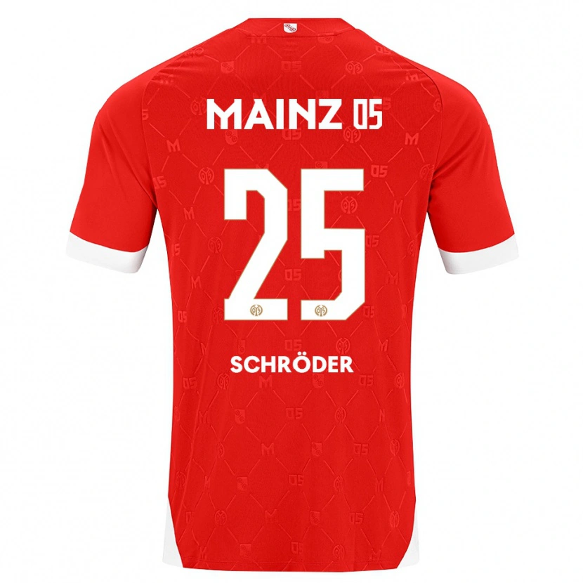 Danxen Herren Maxim Schröder #25 Rot Weiß Heimtrikot Trikot 2026/27 T-Shirt