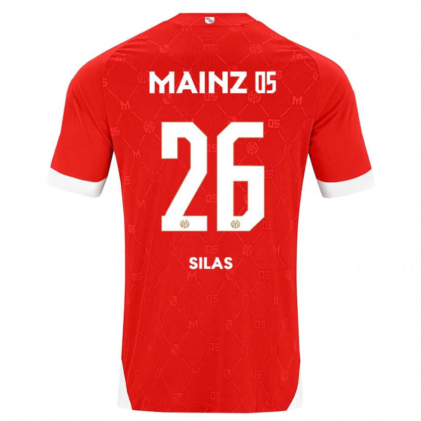 Danxen Herren Silas Katompa Mvumpa #26 Rot Weiß Heimtrikot Trikot 2026/27 T-Shirt