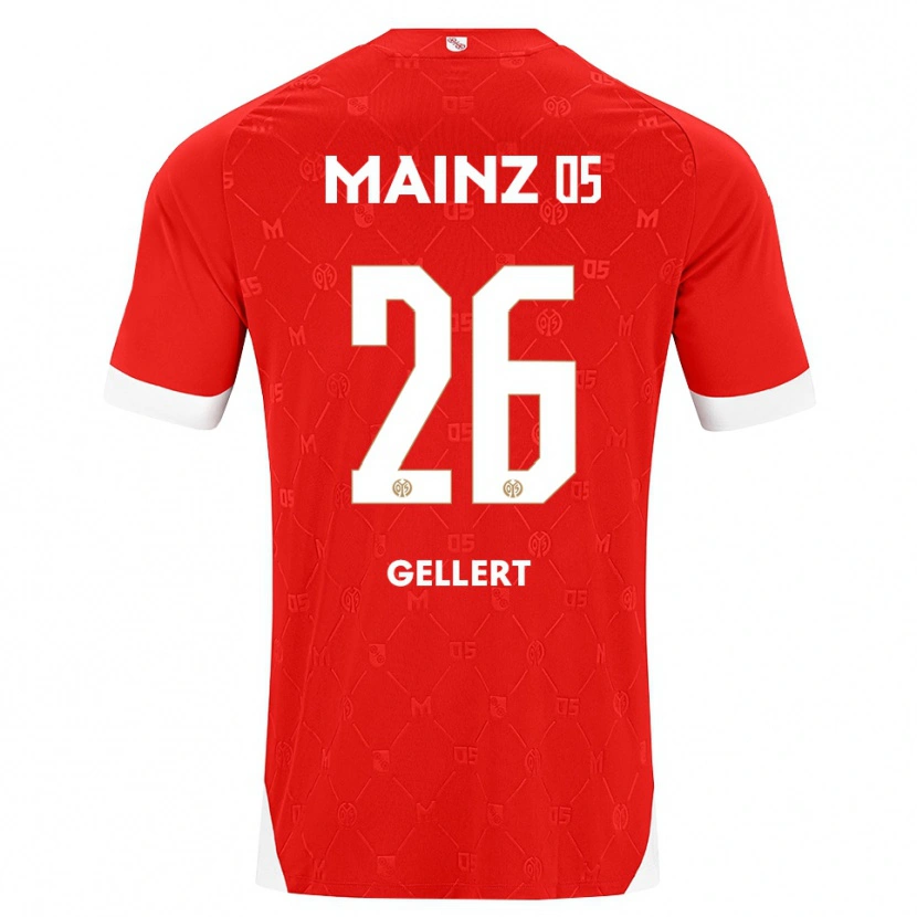 Danxen Herren Mona Gellert #26 Rot Weiß Heimtrikot Trikot 2026/27 T-Shirt