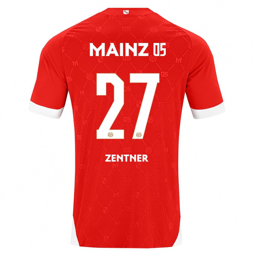 Danxen Herren Robin Zentner #27 Rot Weiß Heimtrikot Trikot 2026/27 T-Shirt
