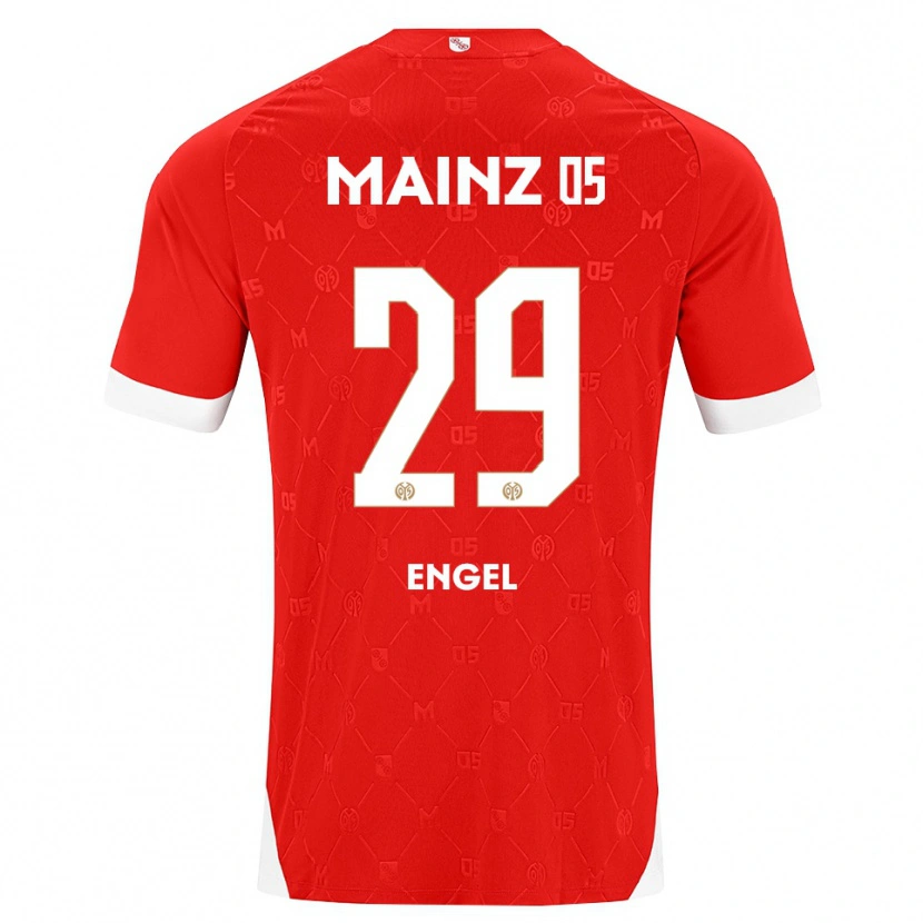 Danxen Herren Fritz Engel #29 Rot Weiß Heimtrikot Trikot 2026/27 T-Shirt