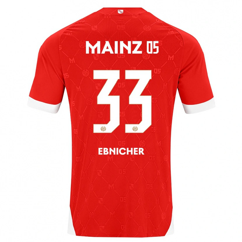 Danxen Herren Sabine Ebnicher #33 Rot Weiß Heimtrikot Trikot 2026/27 T-Shirt