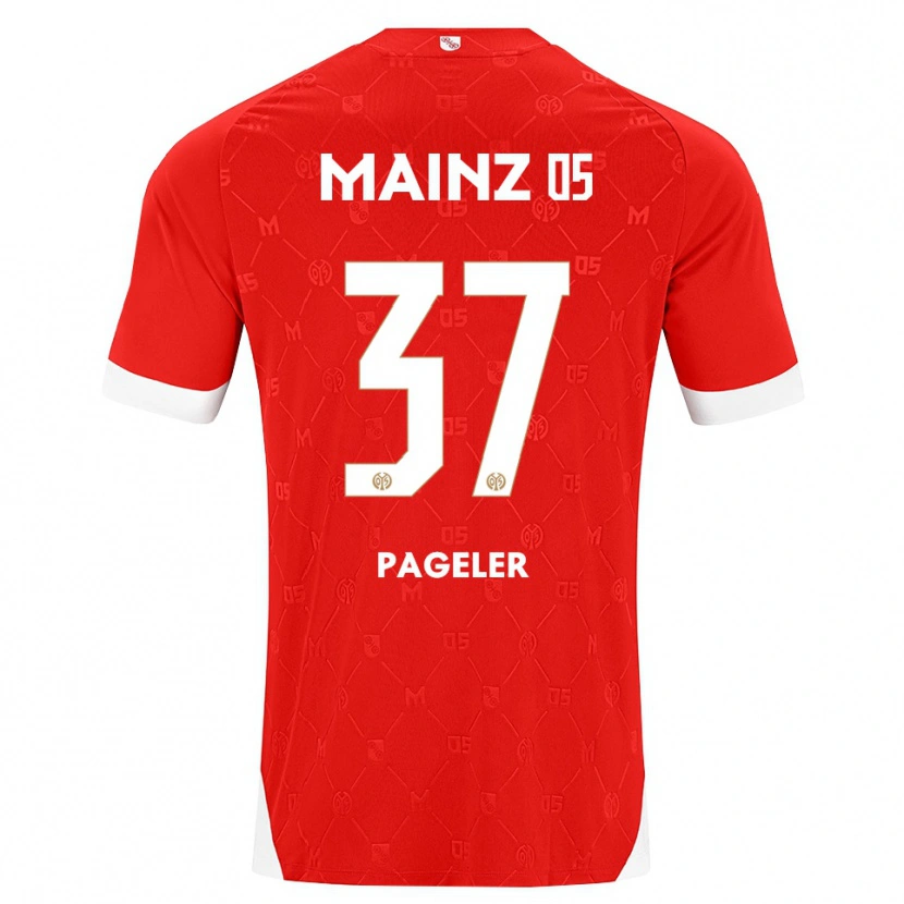 Danxen Herren Maja Pageler #37 Rot Weiß Heimtrikot Trikot 2026/27 T-Shirt