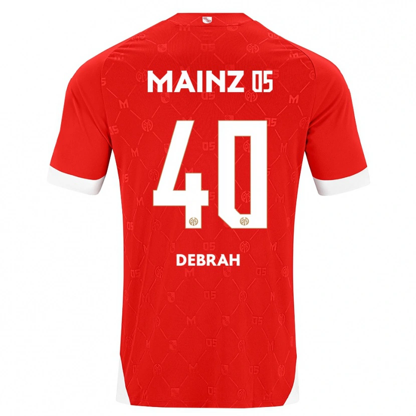 Danxen Herren Jeremiah Debrah #40 Rot Weiß Heimtrikot Trikot 2026/27 T-Shirt