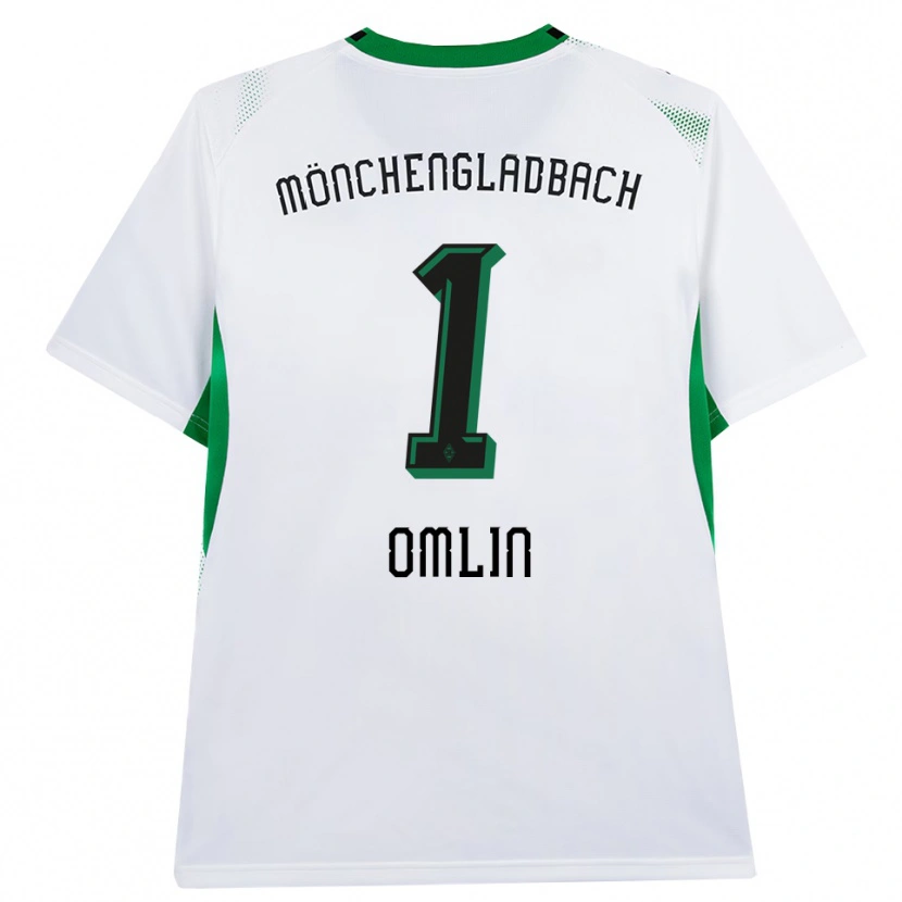Danxen Herren Jonas Omlin #1 Weiß Schwarz Grün Heimtrikot Trikot 2026/27 T-Shirt