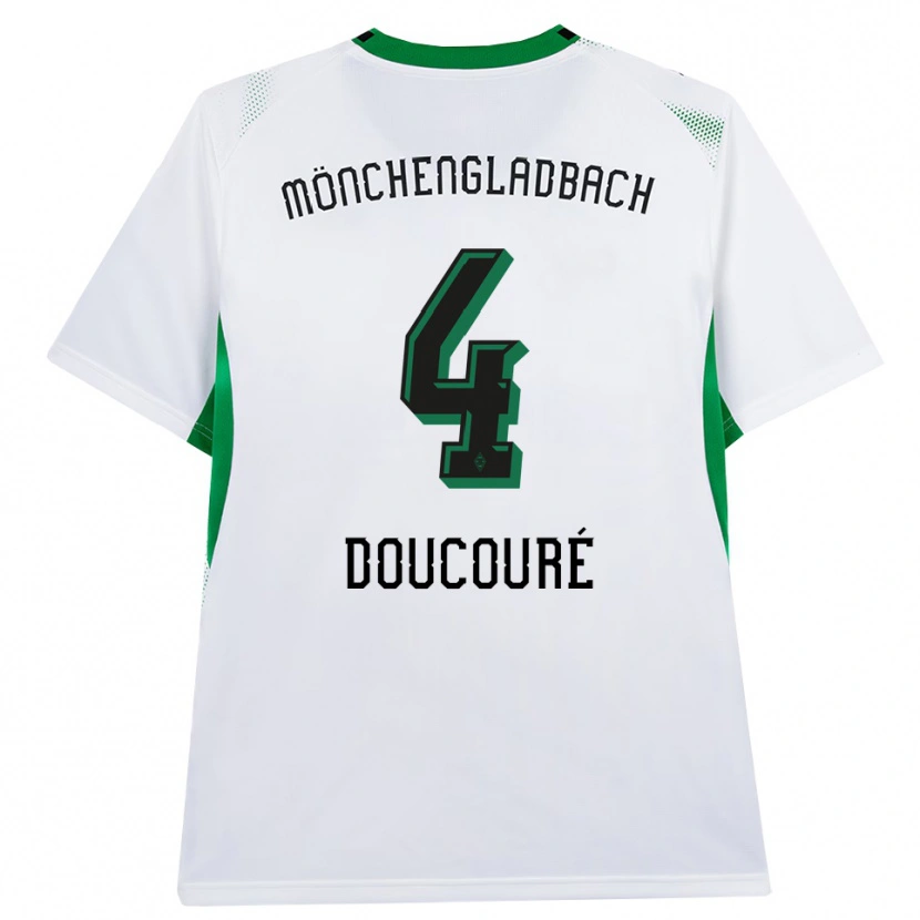 Danxen Herren Mamadou Doucoure #4 Weiß Schwarz Grün Heimtrikot Trikot 2026/27 T-Shirt