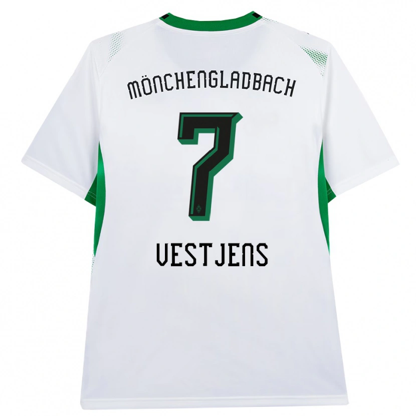 Danxen Herren Kenny Vestjens #7 Weiß Schwarz Grün Heimtrikot Trikot 2026/27 T-Shirt