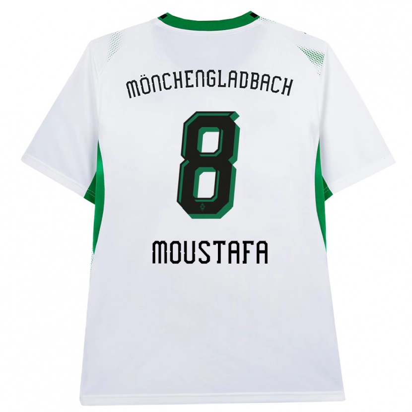 Danxen Herren Moustafa Ashraf Moustafa #8 Weiß Schwarz Grün Heimtrikot Trikot 2026/27 T-Shirt