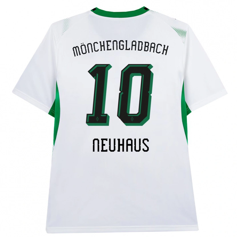 Danxen Herren Florian Neuhaus #10 Weiß Schwarz Grün Heimtrikot Trikot 2026/27 T-Shirt