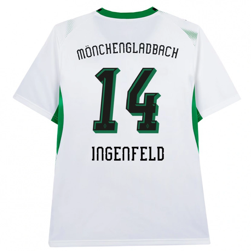 Danxen Herren Paul Ingenfeld #14 Weiß Schwarz Grün Heimtrikot Trikot 2026/27 T-Shirt