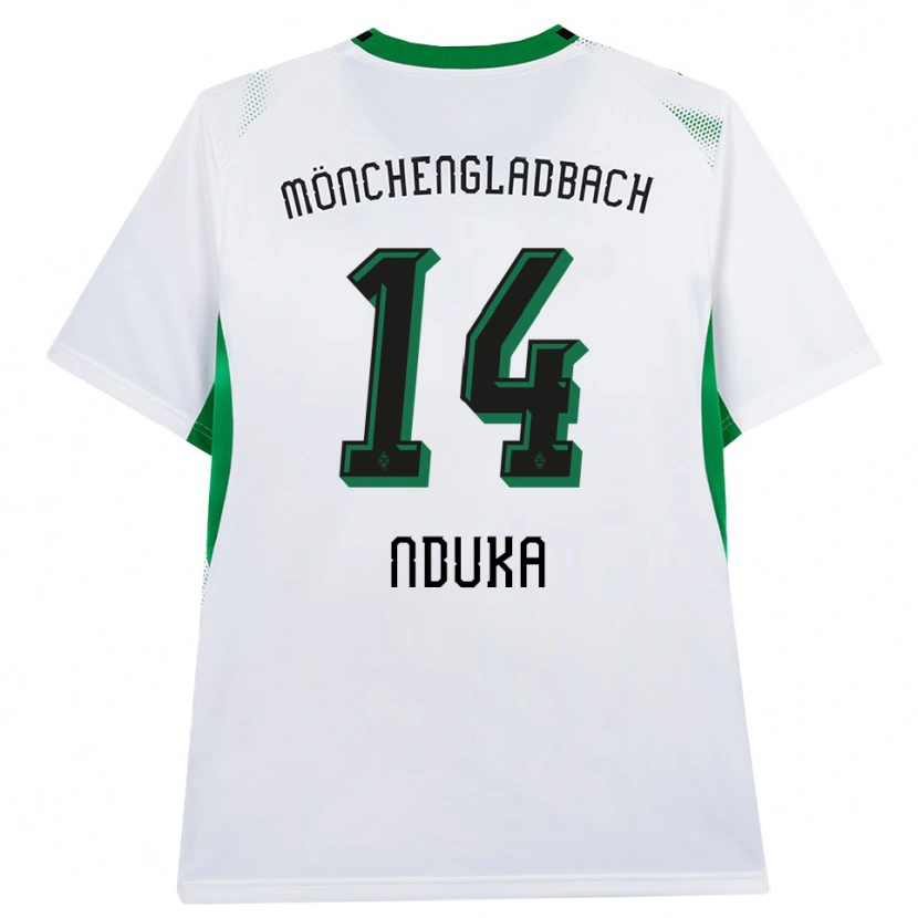 Danxen Herren Michael Nduka #14 Weiß Schwarz Grün Heimtrikot Trikot 2026/27 T-Shirt