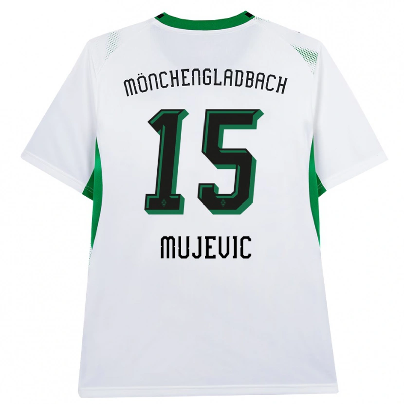 Danxen Herren Samin Mujevic #15 Weiß Schwarz Grün Heimtrikot Trikot 2026/27 T-Shirt
