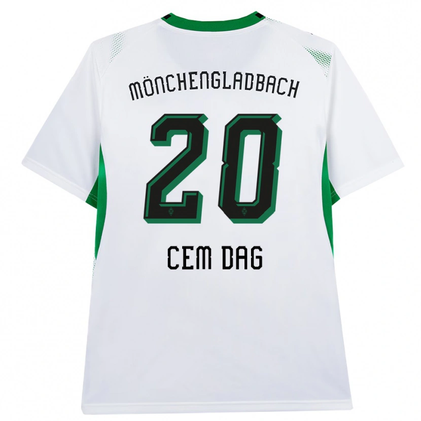 Danxen Herren Cem Dag #20 Weiß Schwarz Grün Heimtrikot Trikot 2026/27 T-Shirt